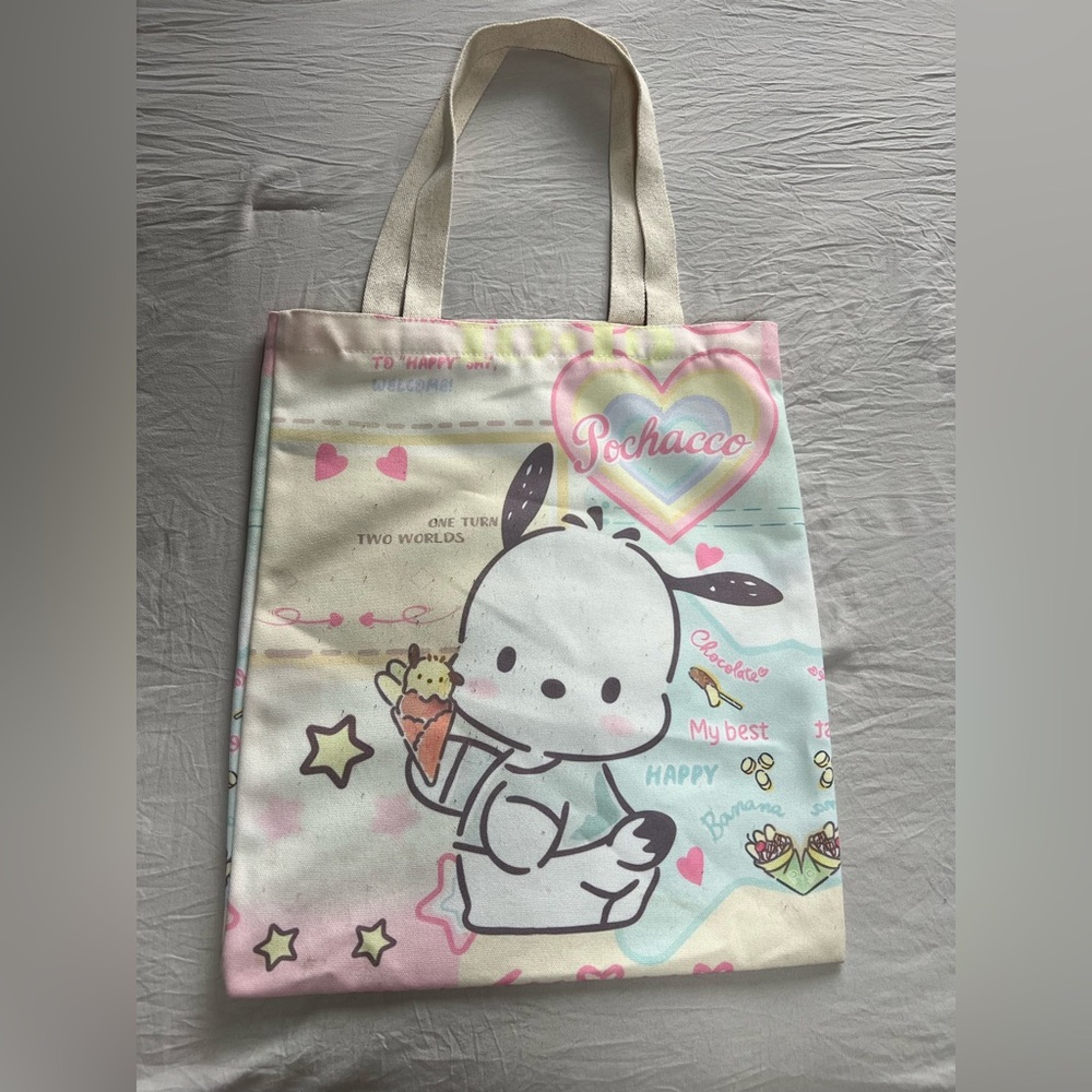 Pochacco Canvas‎ Tote Bag